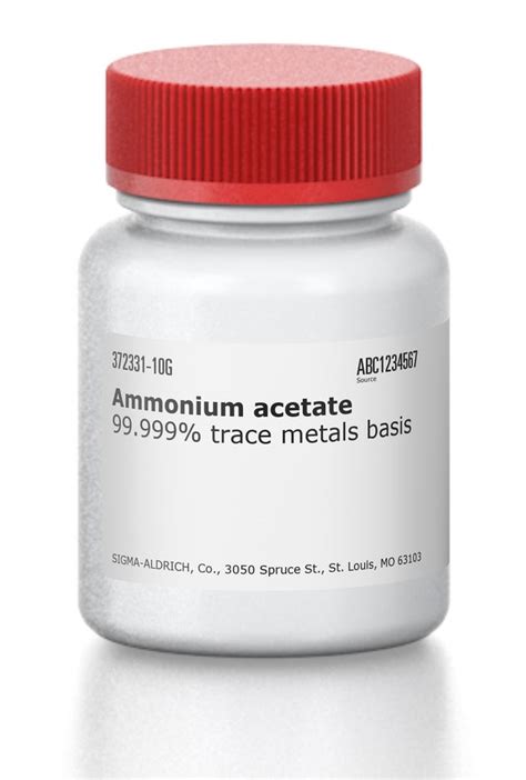 AMMONIUM ACETATE 99.999% METAL | 372331-1KG | SIGMA ALDRICH | SLS