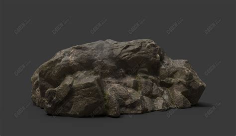 写实石头岩石材质模型合集 Rock model-C4D模型-菜鸟C4D