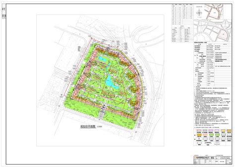 汕头市海丰县绿茵花园小区平面规划设计CAD图纸（占地5.6万平）_住宅小区_土木在线