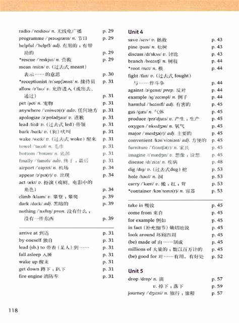 牛津译林版高中英语全11册单词表
