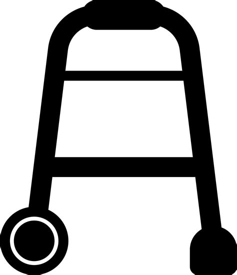 Walking frame icon or symbol. 24254149 Vector Art at Vecteezy