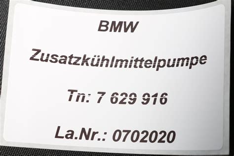 7629916 New BMW M5 F10 560PS 575PS Auxiliary Coolant Pump Water ...