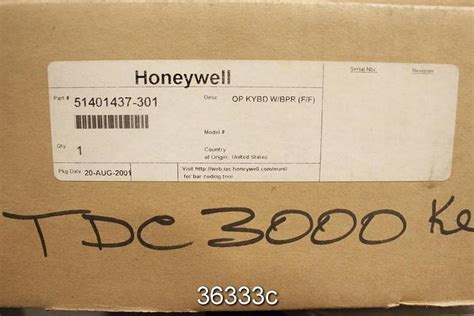 Unused Honeywell TDC 3000 Controller Keyboard #36333 for Sale at Can-Am ...