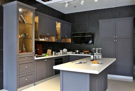 欧派现代风罗纳系列整体定制厨房橱柜_设计素材库免费下载-美间设计