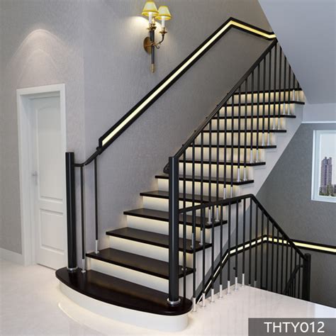 发光楼梯，LED灯带楼梯，楼梯设计，百姓园楼梯