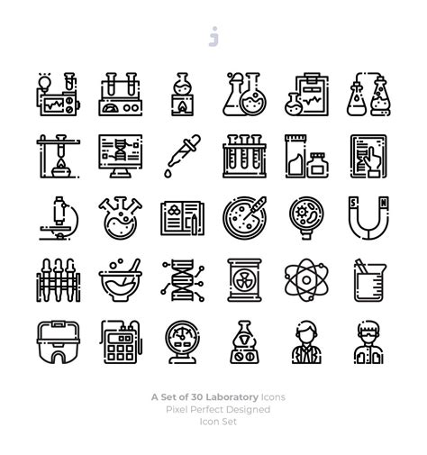 30实验室创意图标源文件下载30 Laboratory Icons - 设计口袋