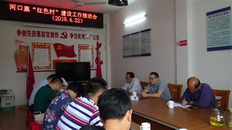 郁南县领导冯志刚到河口镇指导“红色村”建设工作