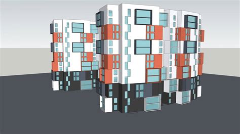 盐城现代住宅su模型下载-光辉城市