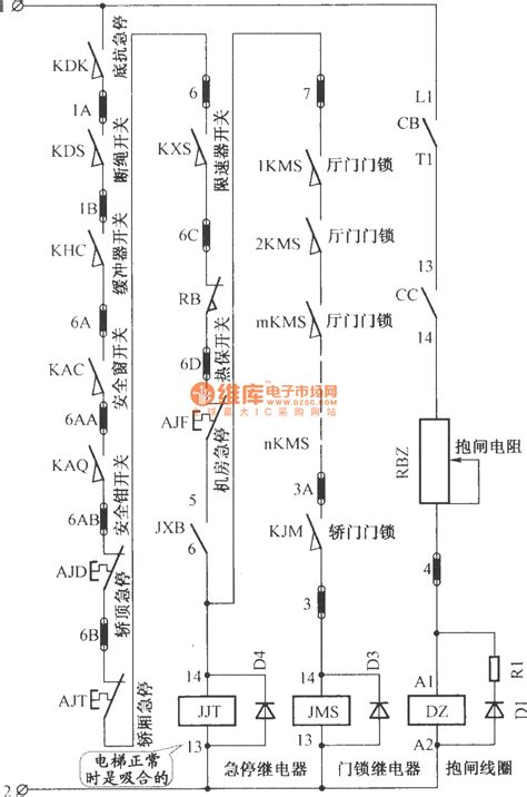 电梯电路图图片
