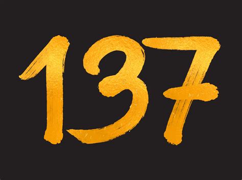 137 Number logo vector illustration, 137 Years Anniversary Celebration ...