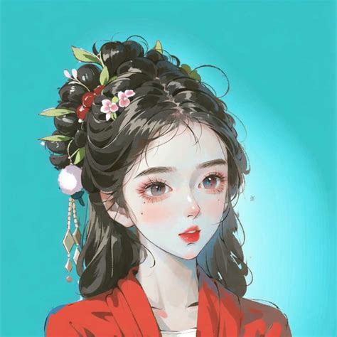 绘画女生温柔头像可爱