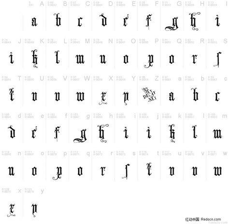 哥特字体~哥特风格文字图片