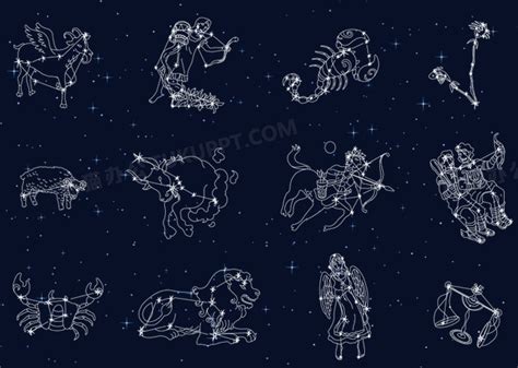 十二星座星象星盘背景图片免费下载-千库网