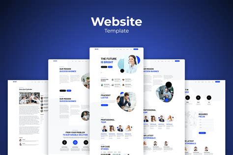 商业顾问服务网站UI设计模板 Website Templates – 设计小咖