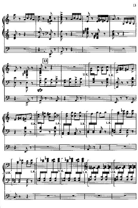 帕格尼尼主题狂想曲钢琴谱-c调-虫虫乐谱