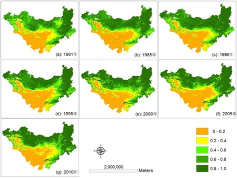 2000—2016年黄土高原不同土地覆盖类型植被NDVI时空变化