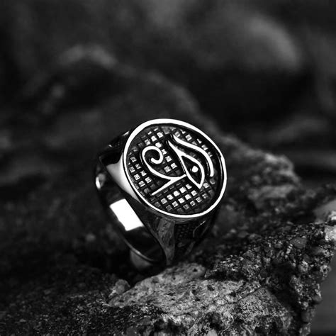 钢铁战士欧美男士复古创意不锈钢戒指 共济会上帝之眼钛钢指环-阿里巴巴