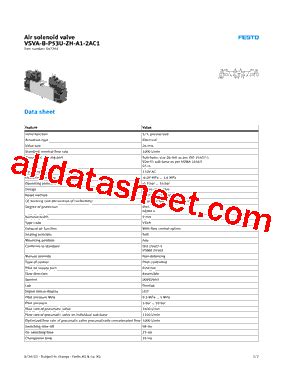 547202 Datasheet(PDF) - Festo Corporation.