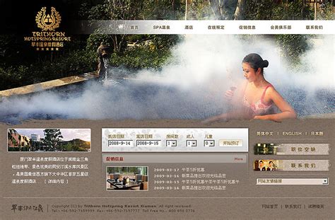 翠丰温泉度假酒店-网页设计及网站建设开发_翔翼设计