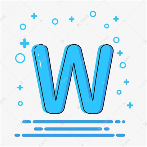 字母W的照片图片