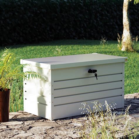 Lockable Metal Garden Storage Box | Fasci Garden