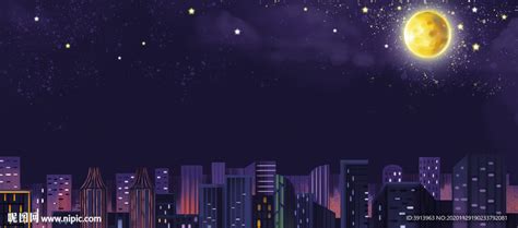 城市夜景设计图__动漫人物_动漫动画_设计图库_昵图网nipic.com