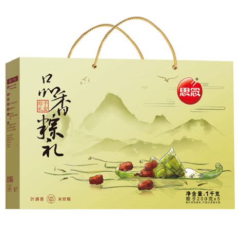 思念品香粽礼粽子礼盒1000g-钰福庄园