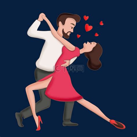 跳舞情侣爱情素材图片免费下载-千库网
