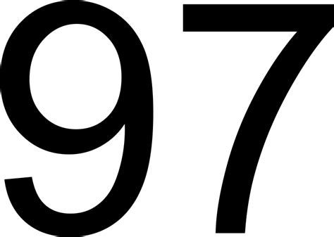 97 — девяносто семь. натуральное нечетное число. 25е простое число. в ...