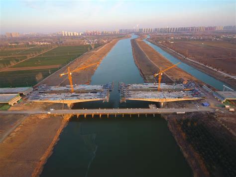 西外环项目沱河大桥1月8日建设情况_宿州市住房和城乡建设局