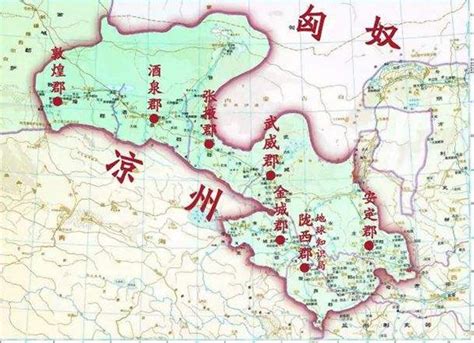 汉武帝时代所设河西四郡，武威、酒泉、张掖、敦煌的名称由来