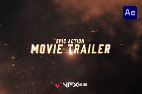 震撼史诗动作电影预告片标题AE模板 Epic Action Movie Trailer - VFX资源网