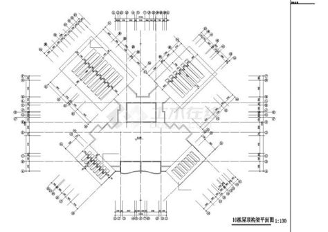 锦州市合丰小区11层住宅楼平面设计CAD图纸（含跃层和机房层/2套方案）_住宅小区_土木在线