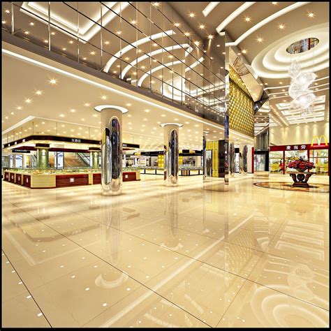 商场中庭室内设计案例效果图 - 商业空间 - 第3页 - 装饰设计景观设计设计作品案例