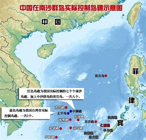 曝中国南海岛礁被占最新地图,中国在南海占多少岛礁新收复的岛礁_星座解梦网
