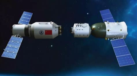 宇宙空间站，太空空间站，中国太空空间站图片壁纸，火箭与太空空间站对接过程|ZZXXO
