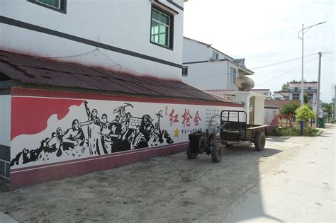 揭西墙绘美丽乡村壁画，助力新农村文化墙彩绘|纯艺术|国画|天诚墙绘壁画 - 原创作品 - 站酷 (ZCOOL)