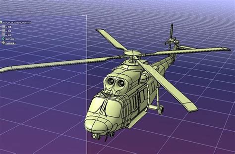 OH-6A直升机简易模型3D图纸 STP格式 – KerYi.net