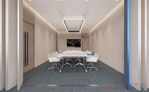 国泰君安证券合肥办公室装修设计案例和效果图 - 百艺汇装饰