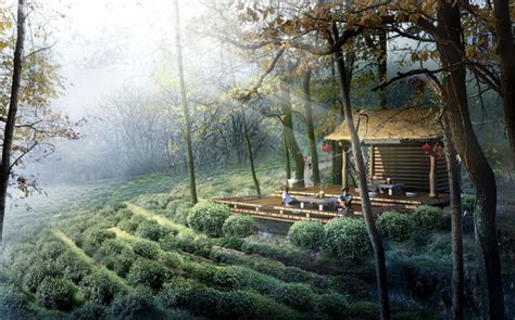 茶山景观,景观设计,模型设计/效果图,设计模板,汇图网www.huitu.com