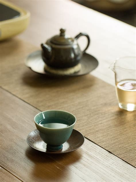 中式陶瓷焕彩窑变茶杯粗陶仙鹤禅意茶具杯子家用品茗杯茶杯主人杯-阿里巴巴