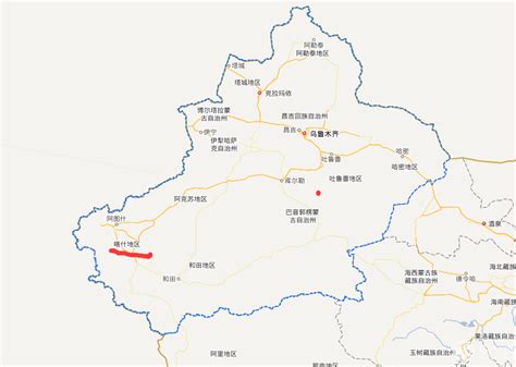 喀什地图高清版图片