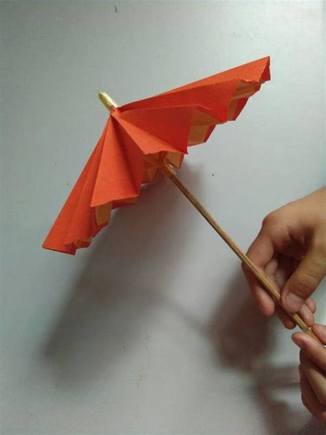 简单折纸雨伞的做法大全图片大全图片大全(折纸大全 雨伞折纸教程 儿童手工制作大全) - 抖兔学习网