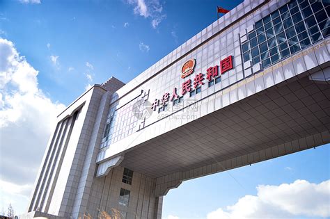 满洲里国门图片