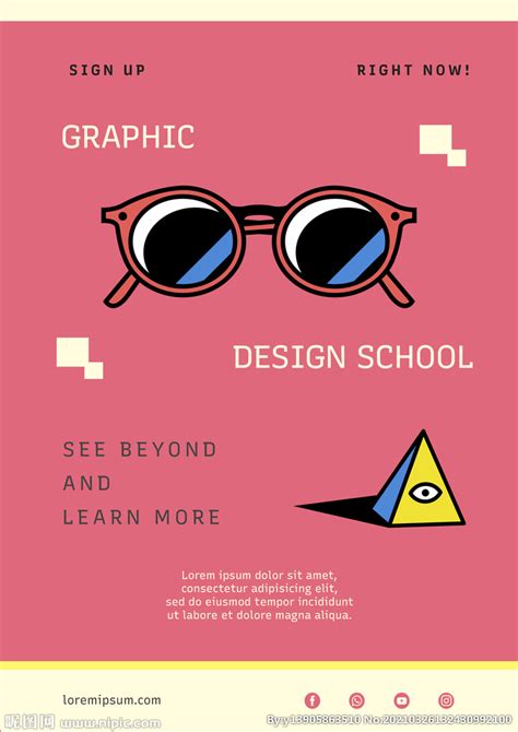平面设计学校海报设计图__广告设计_广告设计_设计图库_昵图网nipic.com
