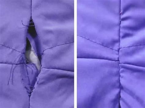 补洞隐形针法-棉服开线或衣服破洞可以这样缝,方法简单看不出来|针法|棉服|针尖_新浪新闻
