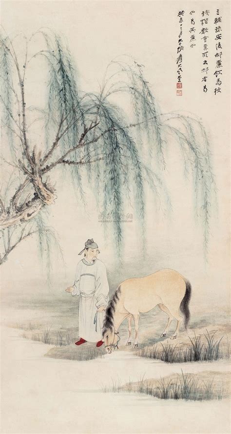 饮马图图片
