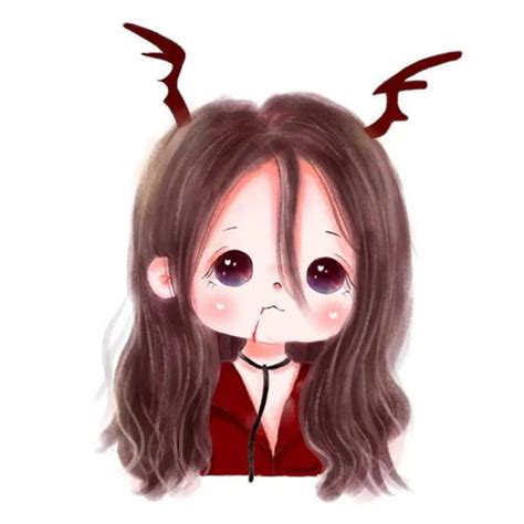 万圣节发型甜美女生头像