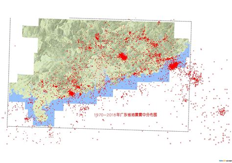 业余时间制作的1970-2018年广东省地震震中分布图|岩土工程勘察 - 领先的岩土技术社区，岩土领域的媒体、社区与应用平台！