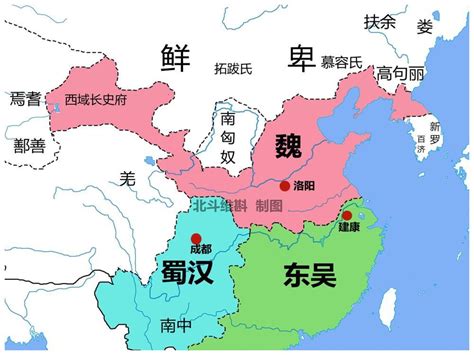 三国地图古今对照全图高清版,三国版图对应现代位置？-史册号